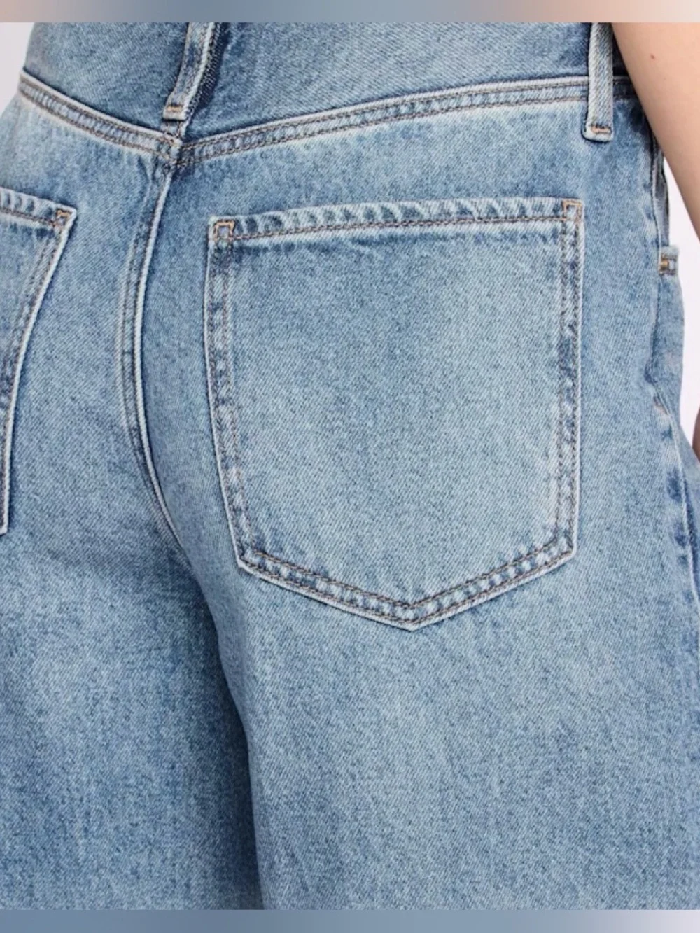 NWT🔖 DAZE Denim Kickback Waistless Palazzo Jeans 24 Wide Leg Indigo - Picture 6 of 16